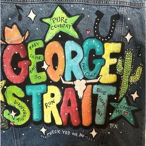 Custom Order George Strait Jean jacket